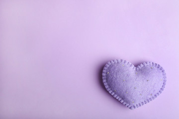 purple handmade heart