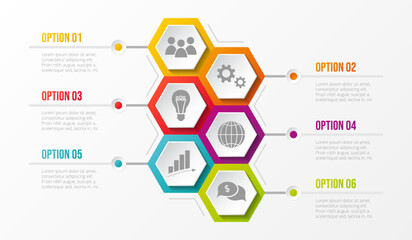 Business infograph with icons. Vector.