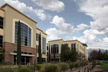 Exterior of a Corporate office Building, California, America, USA
