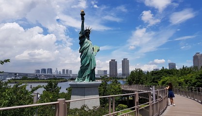 Fototapeta premium Odaiba Statue of Liberty