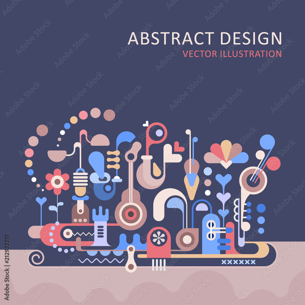 Wall mural Abstract Design background