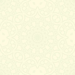 creative geometric ornament on color background. Seamless vector illustration. For interior design, wallpaper