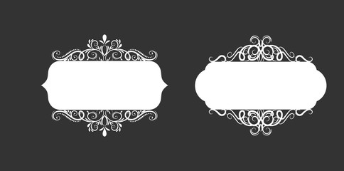 Vector illustration of old style label