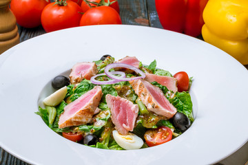 Nicoise with tuna