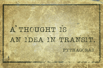  idea in transit Pythagoras - obrazy, fototapety, plakaty