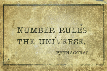number rules Pythagoras