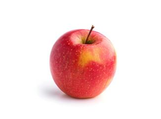 red apple on a white background