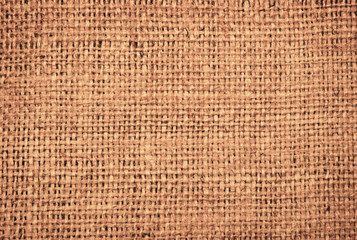 Closeup of a burlap texture