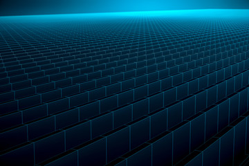 Obraz premium Abstract 3d Curved Background with line. Circular Shapes Modern minimalistic Design. Smooth geometric. 3d Rendering