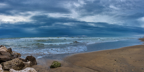 Wintersturm über Lido von Jesolo 