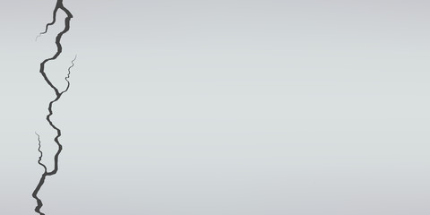 Creative vector illustration of realistic wall cracks set isolated on transparent background. Art design fracture rift on surface ground. Abstract concept graphic cleft broken collapse element.