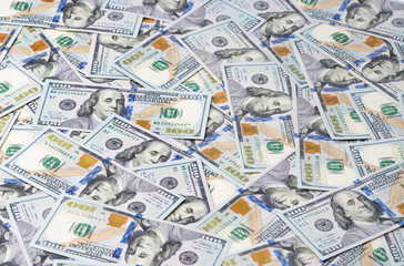 Background of 100 dollar bills