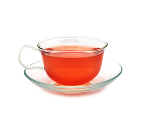 cup of tea isolated on white