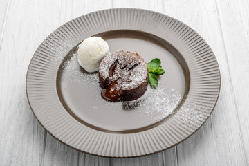Hot Chocolate Pudding , Fondant au chocolat