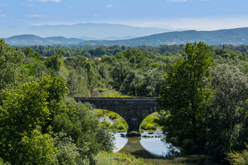 Br&uuml;cke &uuml;ber die payre im Rhonetal