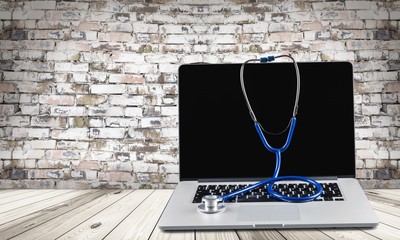 Laptop diagnosis with stethoscope