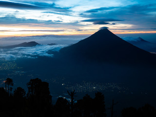 Aussicht vom Vulkan Acatenango, Guatemala