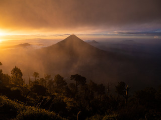 Aussicht vom Vulkan Acatenango, Guatemala