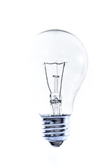 Isolated Light Bulb - On White