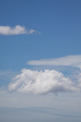 Fototapeta na wymiar Clouds sky and sea