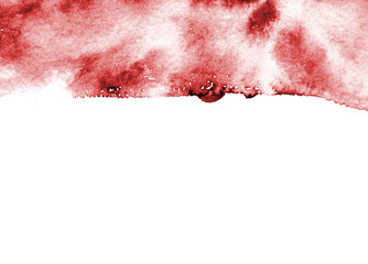 Red abstract background in watercolor style