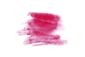Pink abstract background in watercolor style