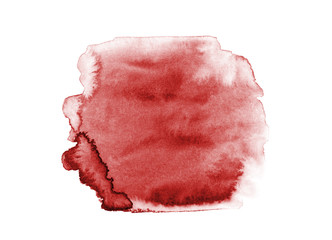 Red abstract background in watercolor style