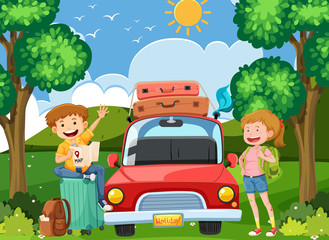 Tourist Travel on Holiday