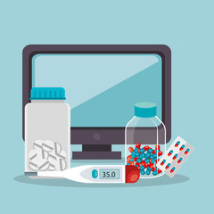 tele medicine online with desktop