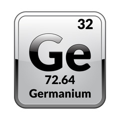 The periodic table element Germanium.Vector.