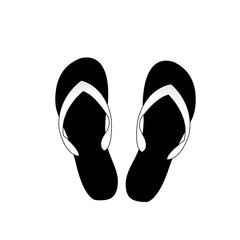 flip flops icon isolated on white background.