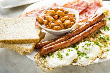 English breakfast only with a cup of tea