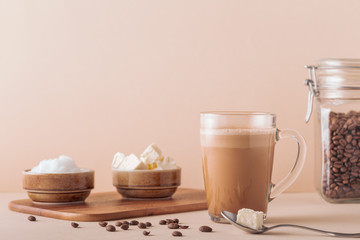 Bulletproof coffee, blended with organic  butter and MCT coconut oil.