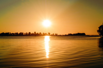 Sunrise over the river