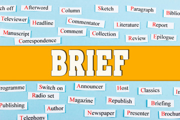 Brief mass media and education concept