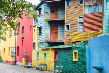 Colourful house at La Boca