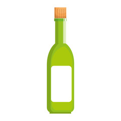 wine bottle isolated icon