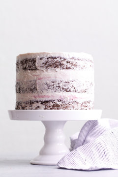 Pink ombre layer cake