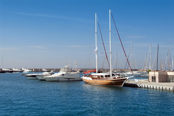 Didim, Turkey, 22 October 2010: Bodrum Cup Races, Gulet Wooden Sailboats