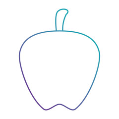 apple fresh fruit healthy vector illustration design