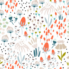 Seamless pattern with floral