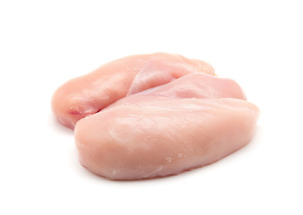Raw chicken breast fillets
