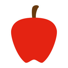 apple fresh fruit healthy vector illustration design