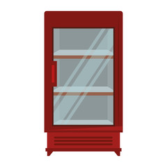 supermarket refrigerator empty icon vector illustration design