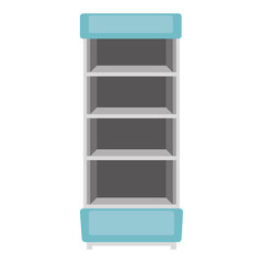 supermarket shelving empty icon vector illustration design