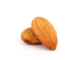Almond isolated on white