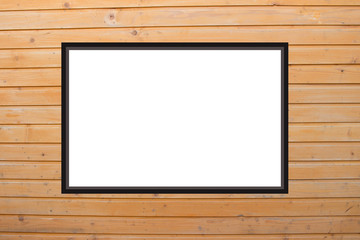 light style wooden planks. Photo Frame Mock Up. Empty space for text design and message 
