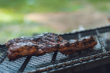 Barbeque on the grill