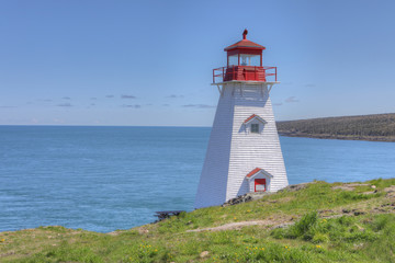Fototapeta na wymiar Boar's Head Lighthouse in Nova Scotia