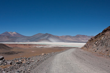 Fototapeta na wymiar Lagunas de San Pedro de Atacama